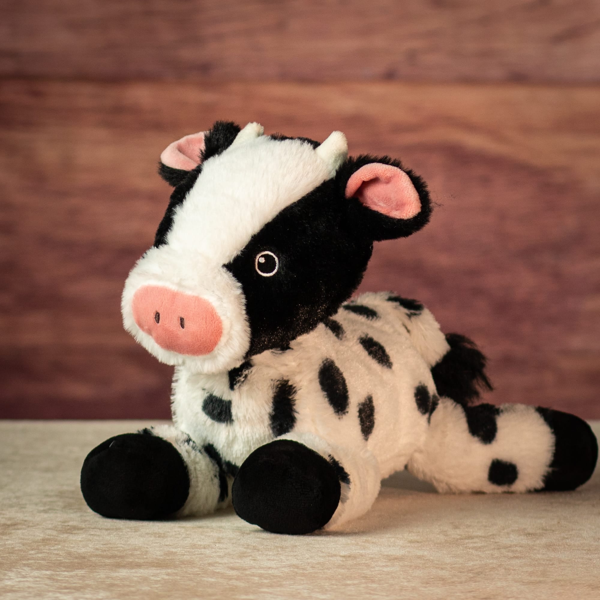 13" Laying Friendly Farm Cow