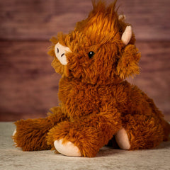 13" Laying Highland Cow
