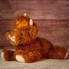 13" Laying Highland Cow