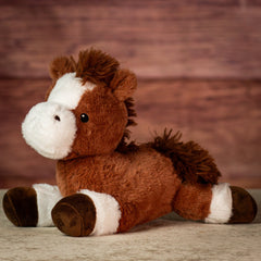 13" Laying Pinto Pony