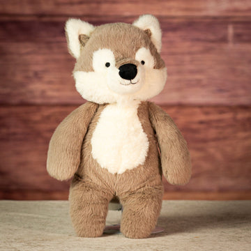13" Minky Cuddle Gray Wolf