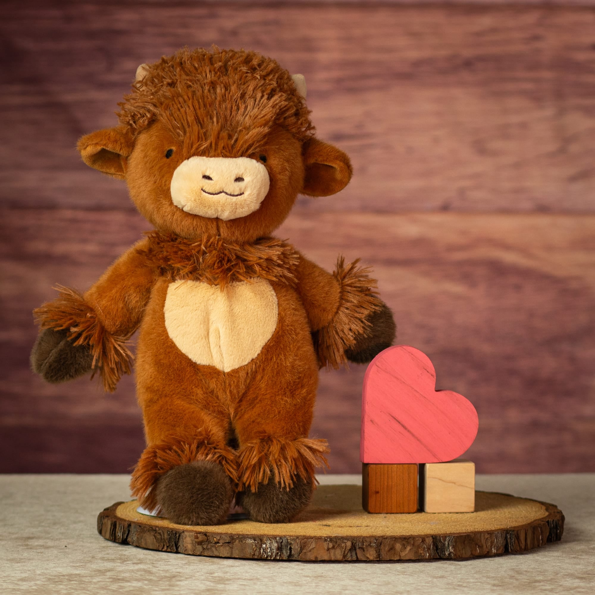13" Minky Highland Cow