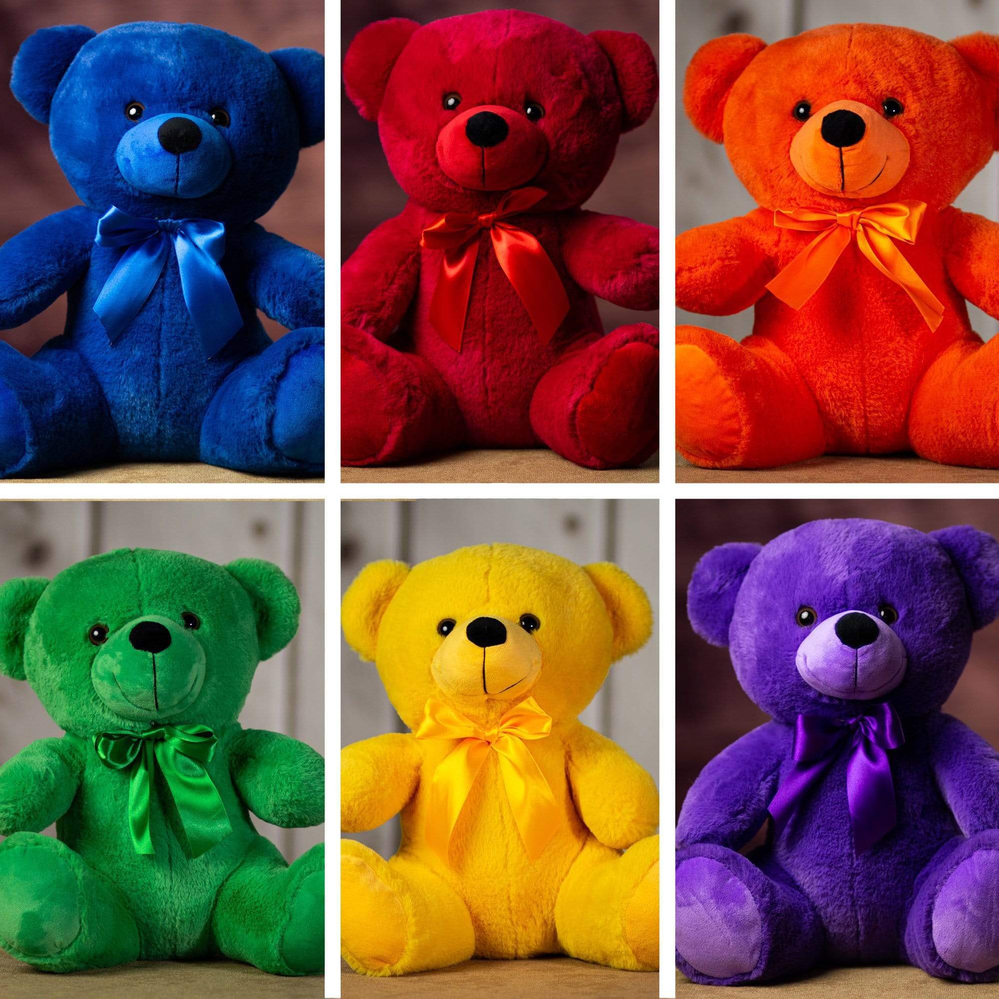 14" Rainbow Colorama Bear XL Variety Pack