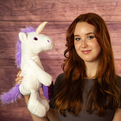 15" Sequin Heart Unicorn Duo