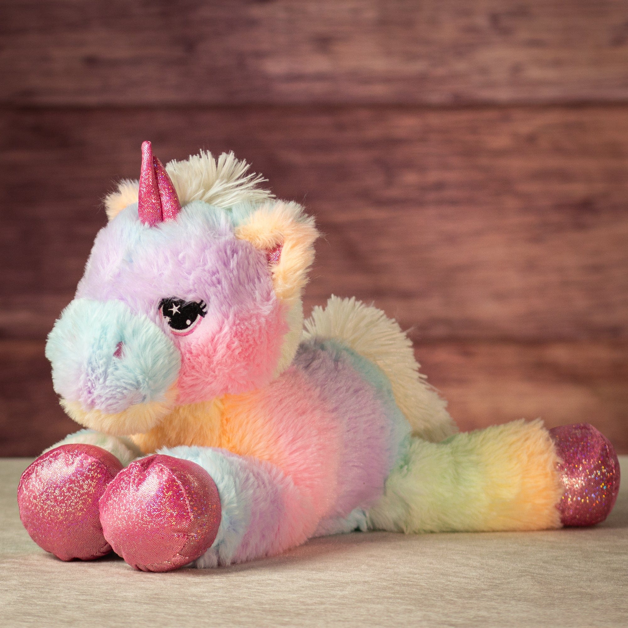 16" Laying Rainbow Dream Unicorn