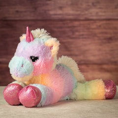 16" Laying Rainbow Dream Unicorn