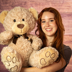 18" Sitting Soft Mocha Bear