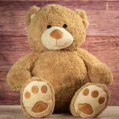 37" Cuddle Jumbo Honey Brown Teddy Bear