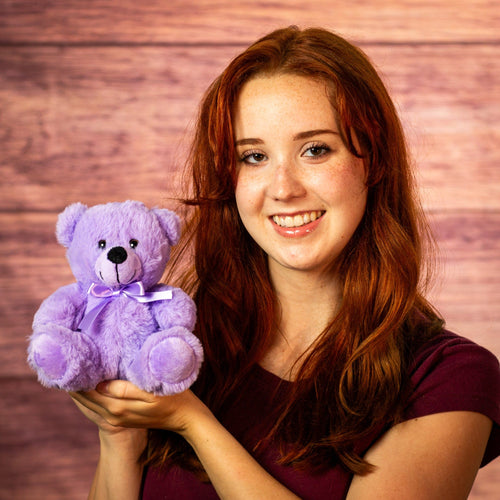 6" Lavender Bloom Colorama Bear