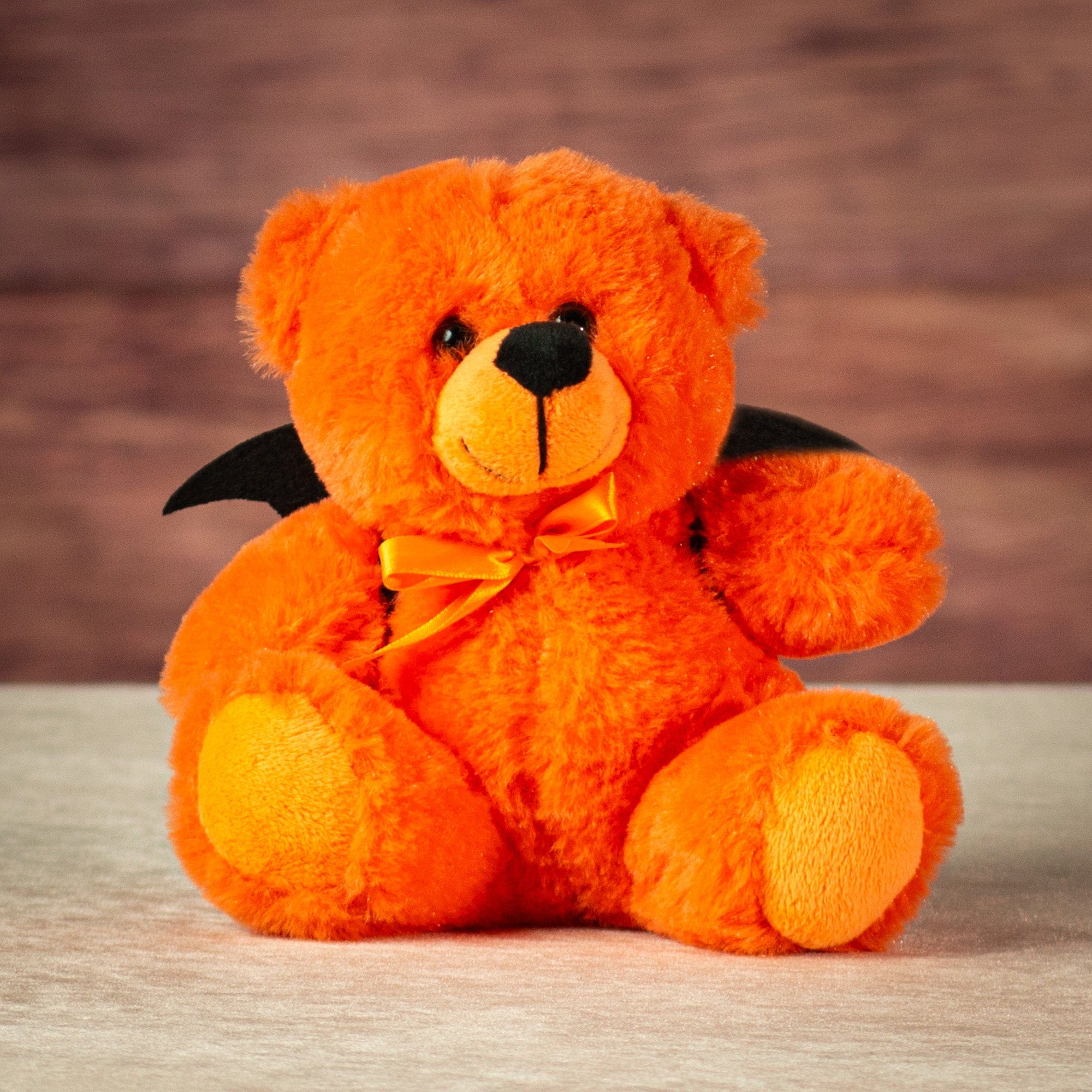 6" Orange Boo Bear with Batwings