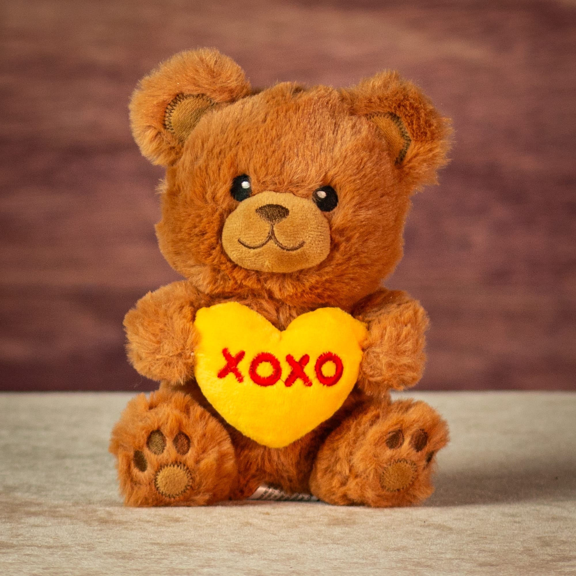 6" Sitting Heart Message Bears