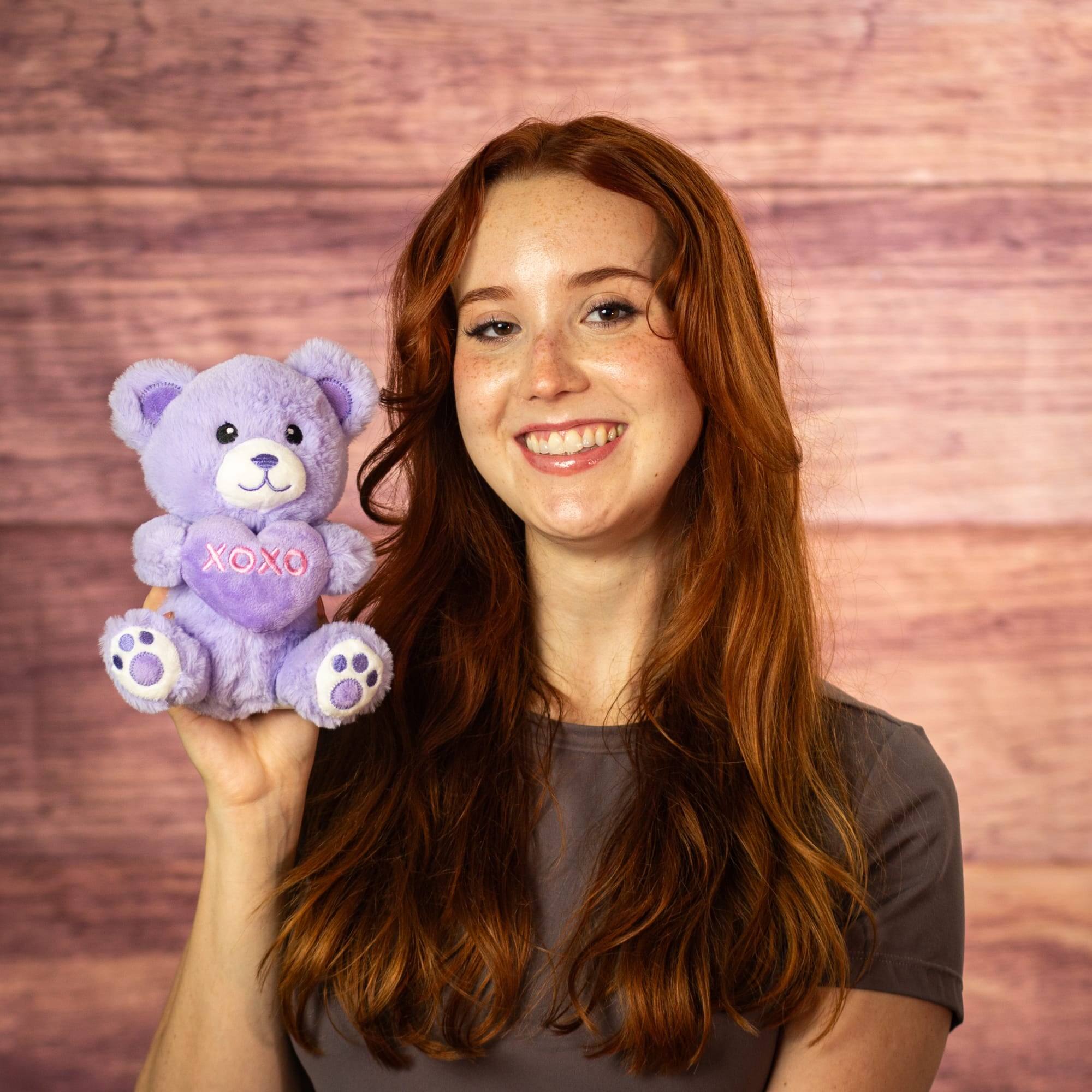 6" Sitting Heart Message Bears