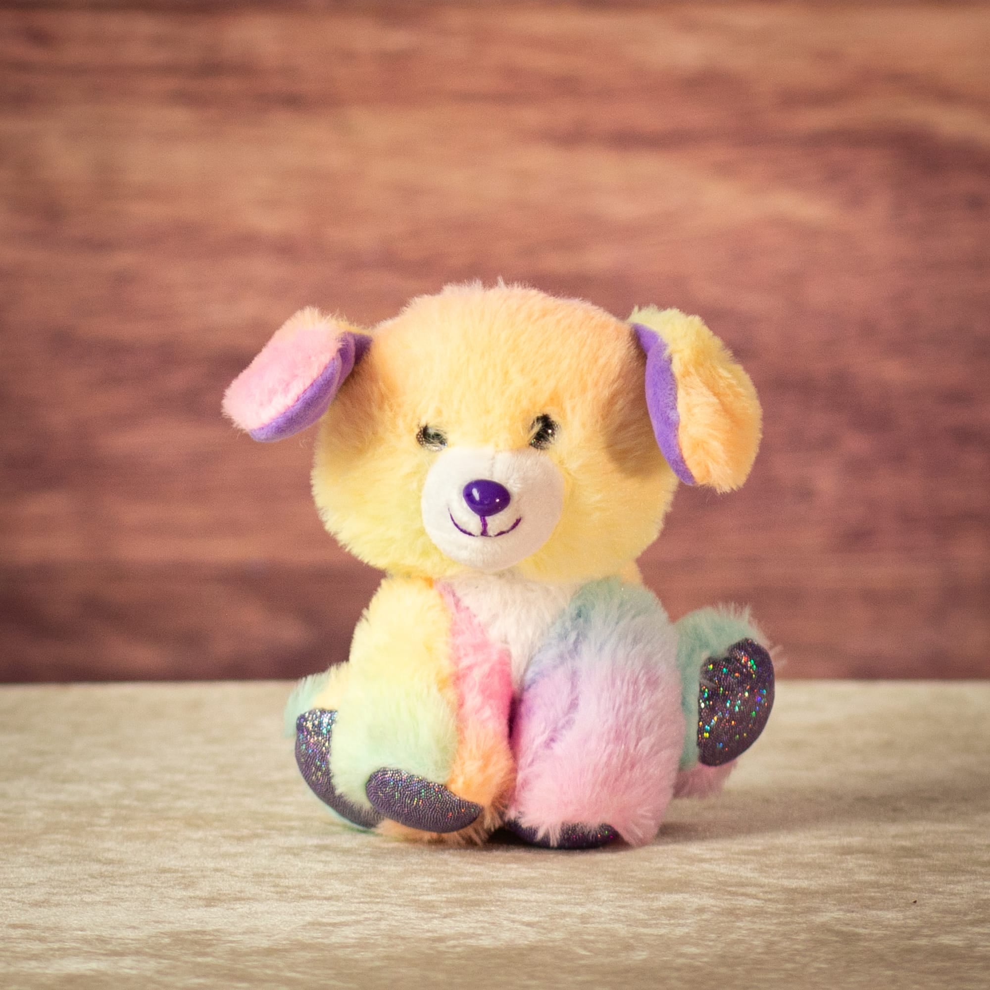 6" Sitting Pastel Sparkle Animal Assortment
