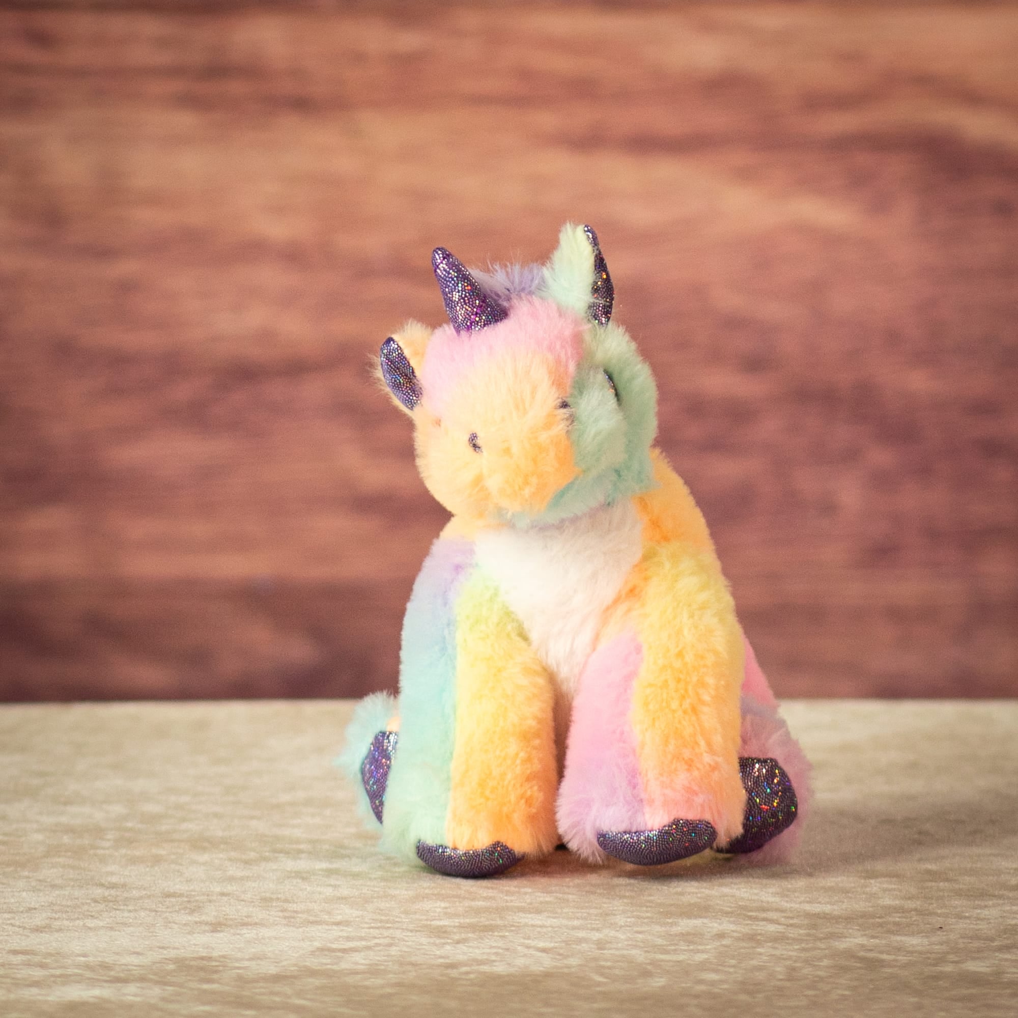 6" Sitting Pastel Sparkle Animal Assortment