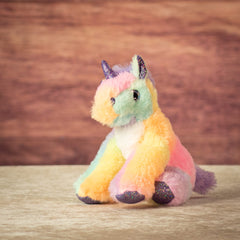 6" Sitting Pastel Sparkle Animal Assortment