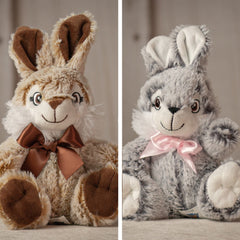 7" Sitting Bunny Duo