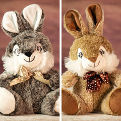 7" Sitting Bunny Duo