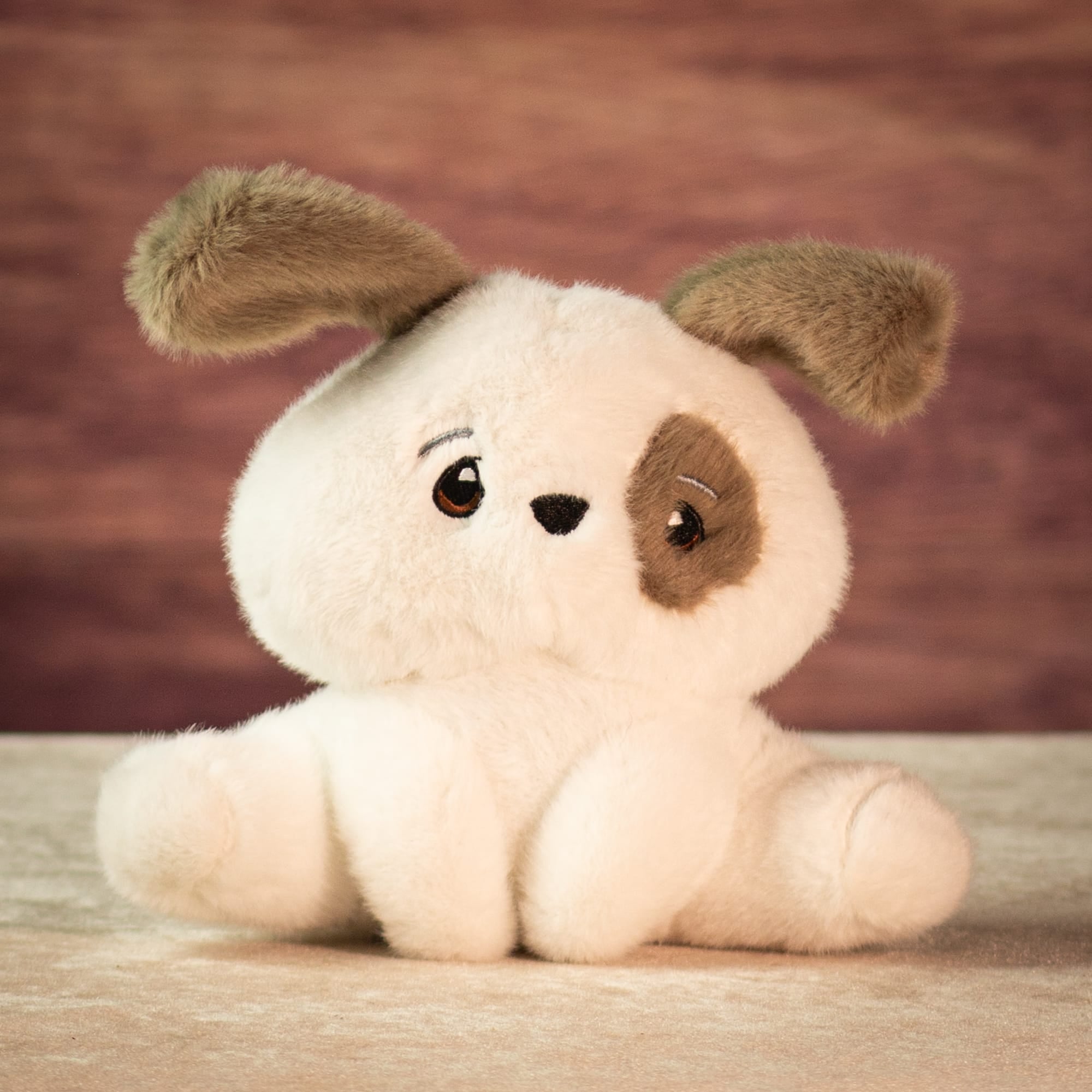 7" Sitting Patchy Puppy Plush