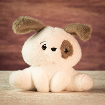 7" Sitting Patchy Puppy Plush