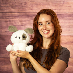 7" Sitting Patchy Puppy Plush