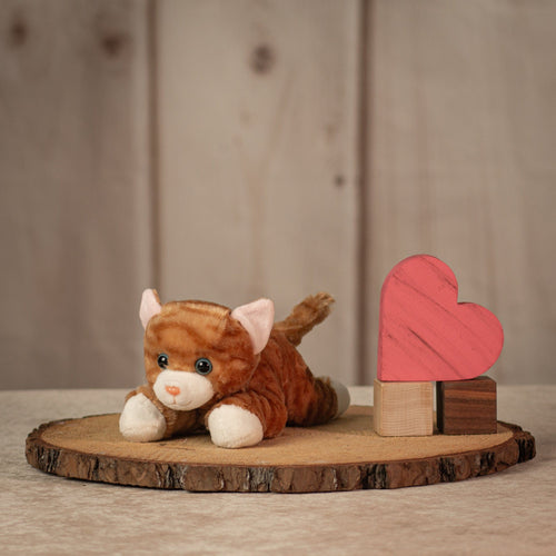 8" Orange Tabby Cat Plush