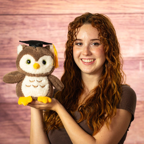 8" Standing Wise Owl Grad