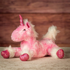 9.5" Laying Sparkle Unicorns