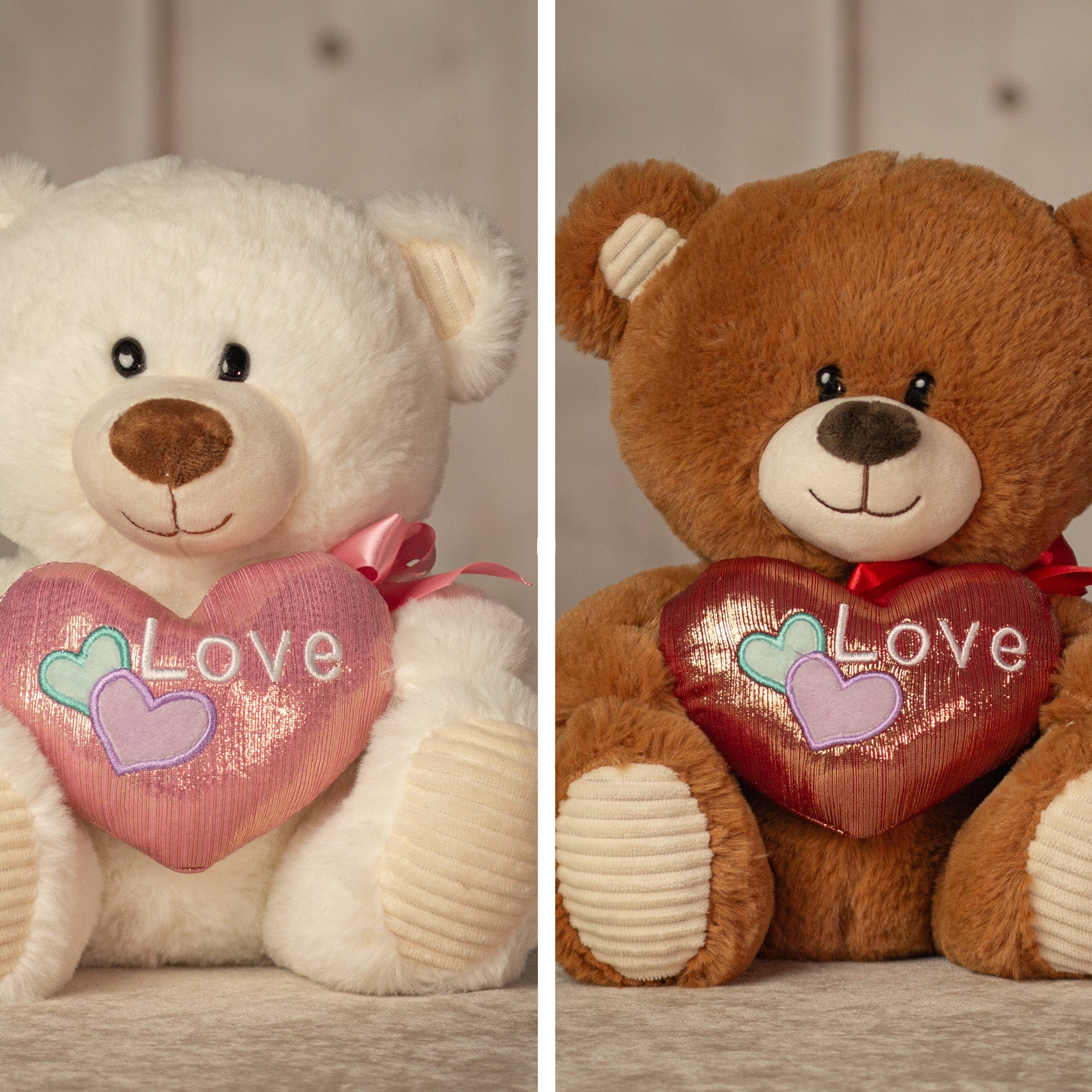 9.5" Sitting Sweetheart Plush Pair