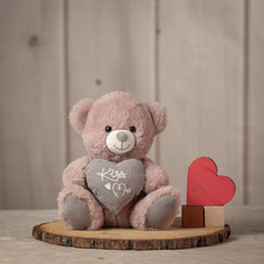9" Blushing Valentine Bear