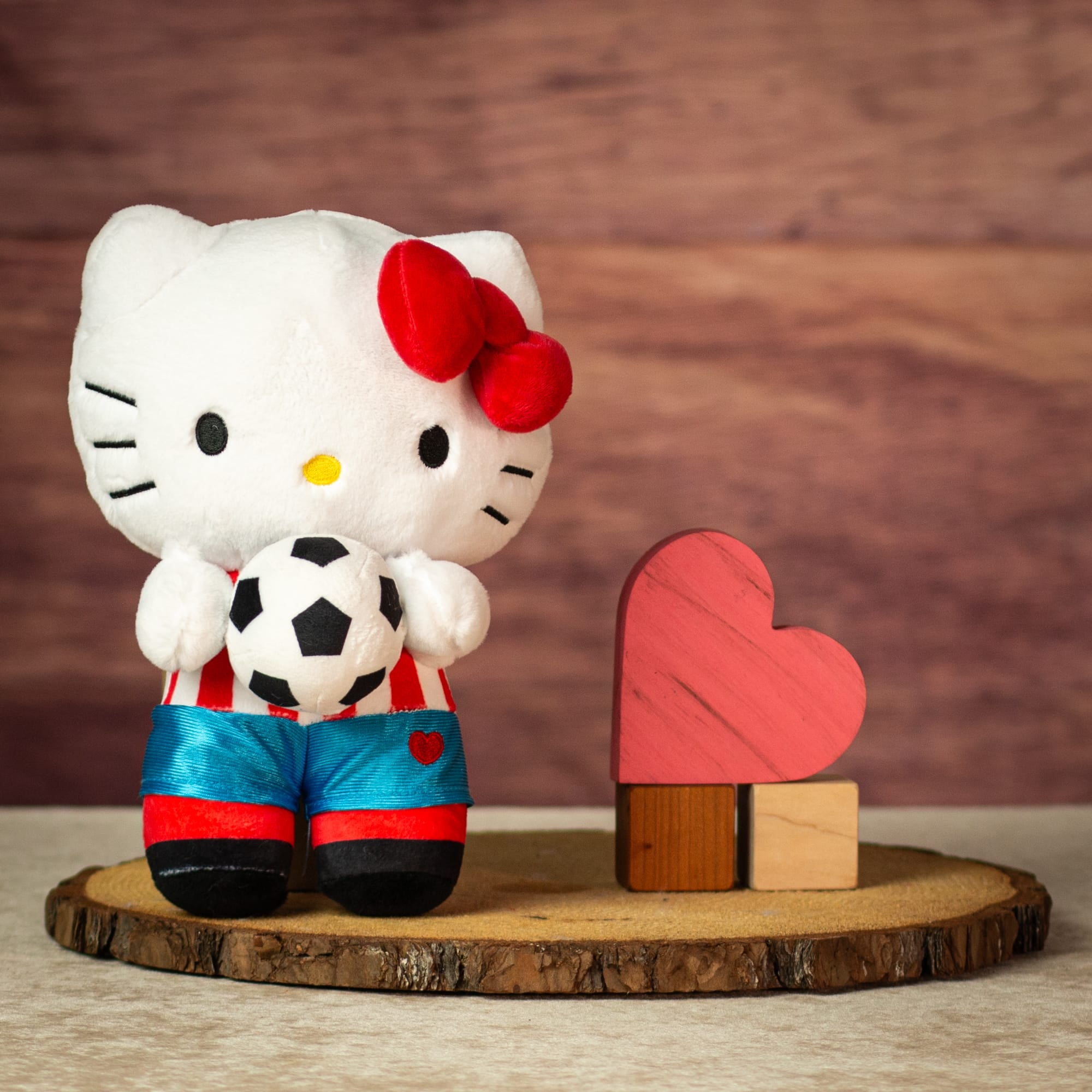 9" Cuddle Soccer Hello Kitty