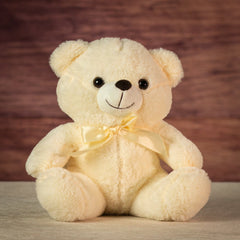 9" Sitting Cream & Cocoa Bears