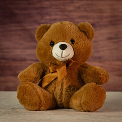 9" Sitting Cream & Cocoa Bears
