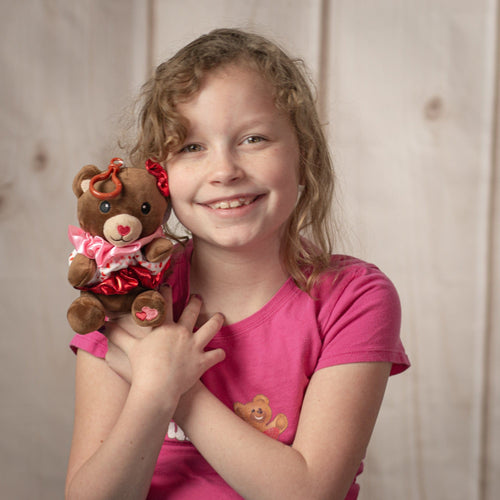 9" Valentine Scrunchie Bear