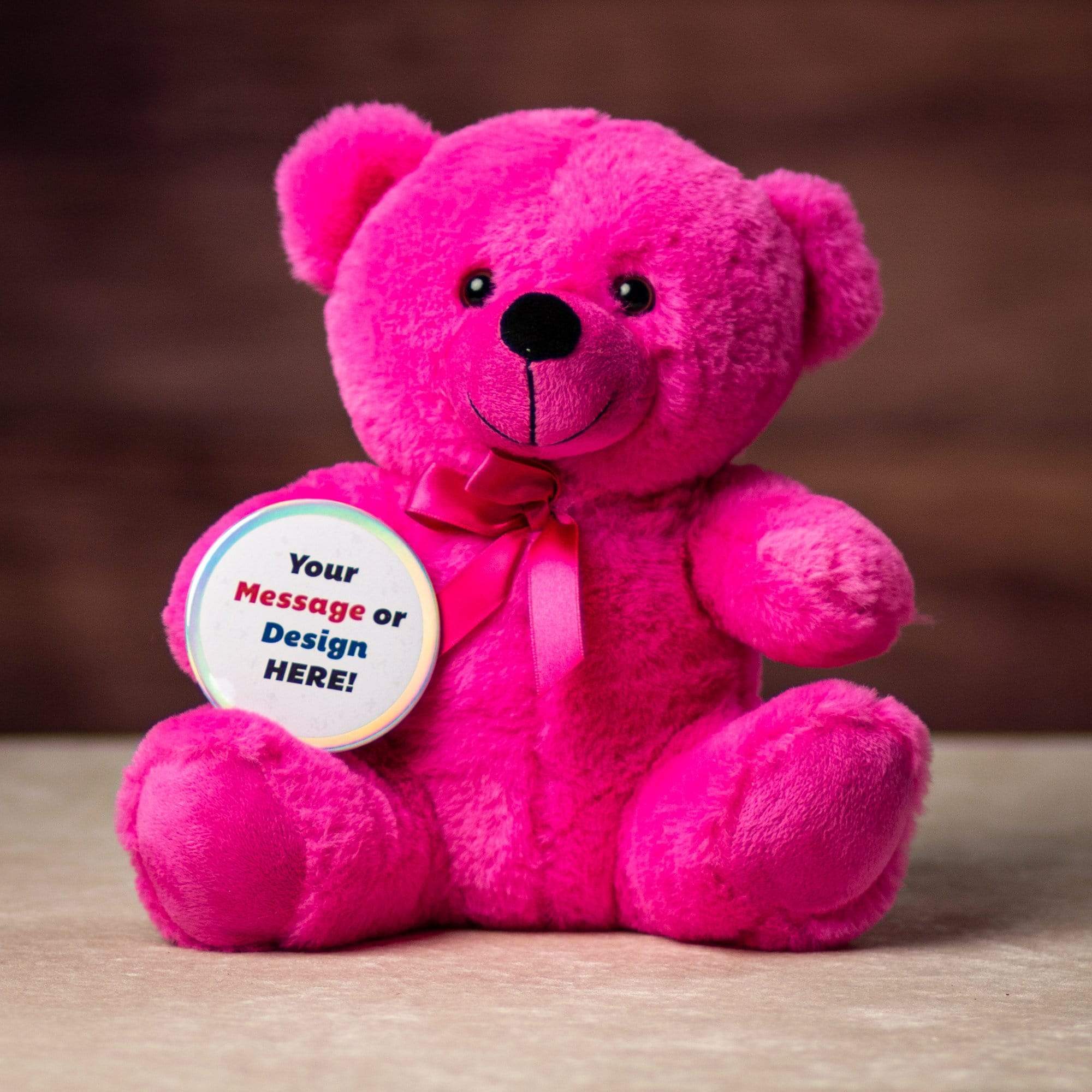 Custom-Printed Button for any Stuffed Animal – Plush in a Rush