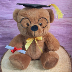 9" Gingerbread Brown Colorama Grad Bear