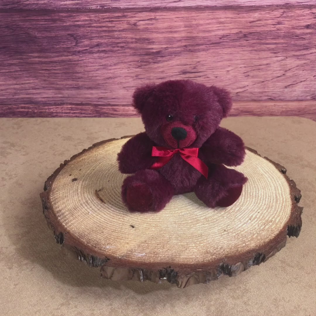 Wholesale Teddy Bears Rosewood Maroon Colorama Bear – Plush in a
