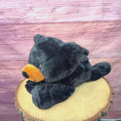 13" Laying Black Forest Bear