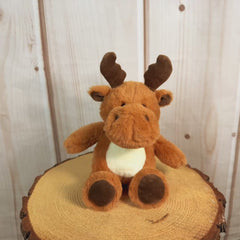 11 inch brown stuffed moose