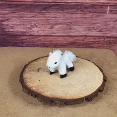 5.5" Standing White Horse