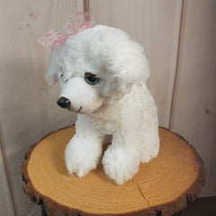 10" Bichon Frise Plush Dog