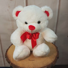12" Sitting Sweetheart Bow Bear