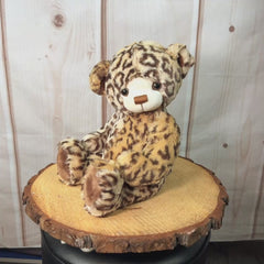 10" Sitting Premium Leopard Print Bear