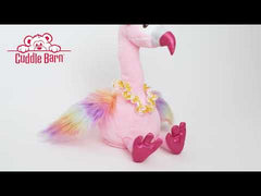 15" Singing Tutti Frutti Flamingo