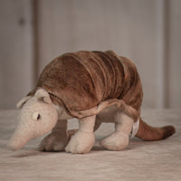 Stuffed 9" Beige Armadillo with scales