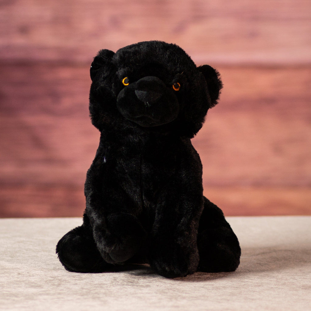 10 in stuffed black panther