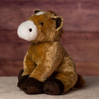 stuffed 15 in brown horse 