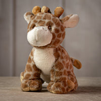 10" Velvety Soft Baby Giraffe plush with sewn eyes