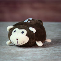 6 in stuffed plush smoochy pal brown monkey