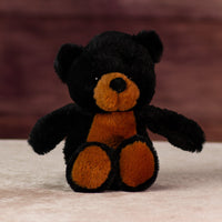11 in stuffed cuddly black and brown bear