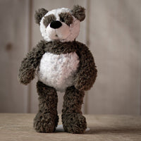 14" Fine Furry Friends plush set grey and white panda bear